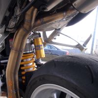Exhaust compatible with Bmw R 1200 S 2006-2008, Gpe Ann. titanium, Dual Homologated legal slip-on exhaust including removable db killers and link pipes 