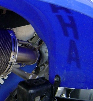 Exhaust compatible with Yamaha Raptor 660 2000-2005, Deeptone Atv, Homologated legal full system exhaust, including removable db killer 