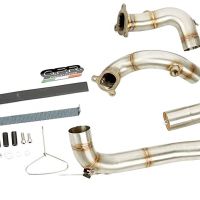 Exhaust compatible with Ktm Rc 8 R 2008-2014, Gpe Ann. titanium, Homologated legal full system exhaust, including removable db killer and catalyst 