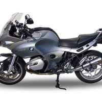 Exhaust compatible with Bmw R 1200 St -Rt 2003-2008, Gpe Ann. titanium, Homologated legal slip-on exhaust including removable db killer and link pipe 