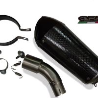 Exhaust compatible with Bmw C 650 Gt 2012-2015, Gpe Ann. Poppy, Homologated legal slip-on exhaust including removable db killer and link pipe 