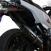 Exhaust compatible with Bmw C 650 Sport 2016-2020, Furore Evo4 Nero, Homologated legal slip-on exhaust including removable db killer and link pipe 