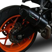 Exhaust compatible with Honda Cbr 1000 Rr 2014-2016, Furore Nero, Homologated legal slip-on exhaust including removable db killer and link pipe 