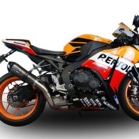 Exhaust compatible with Honda Cbr 1000 Rr 2014-2016, Gpe Ann. Poppy, Homologated legal slip-on exhaust including removable db killer and link pipe 