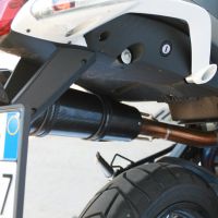 Exhaust compatible with Moto Morini Gran passo 1200 2008-2011, Gpe Ann. Poppy, Homologated legal slip-on exhaust including removable db killer and link pipe 