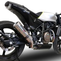 Exhaust compatible with Husqvarna Vitpilen 701 2018-2020, GP Evo4 Titanium, Homologated legal slip-on exhaust including removable db killer and link pipe 