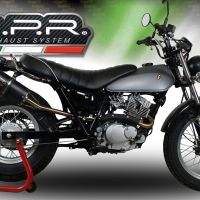 Exhaust compatible with Suzuki Rv 200 Van Van 2016-2017, Furore Nero, Homologated legal slip-on exhaust including removable db killer, link pipe and catalyst 