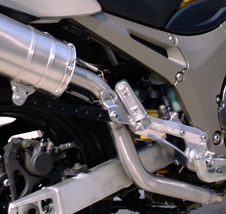 Exhaust compatible with Yamaha Tdm 900 2002-2014, Furore Nero, Dual Homologated legal slip-on exhaust including removable db killers and link pipes 
