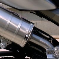Exhaust compatible with Yamaha Tdm 900 2002-2014, Furore Nero, Dual Homologated legal slip-on exhaust including removable db killers and link pipes 
