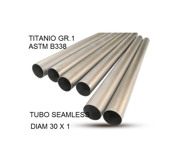 Exhaust compatible with Cafè Racer Cafè Racer 1-, Tubo titanio seamless D. 30mm X 1mm L.1000mm, 