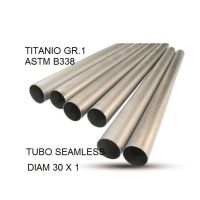 Exhaust compatible with Cafè Racer Cafè Racer 1-, Tubo titanio seamless D. 30mm X 1mm L.1000mm, 