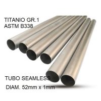 Exhaust compatible with Cafè Racer Cafè Racer 1-, Tubo titanio seamless D. 52mm X 1mm L.1000mm, 