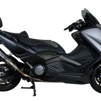 Exhaust compatible with Yamaha T-Max 500 2001-2011, Gpe Ann. Poppy, Homologated legal full system exhaust, including removable db killer and catalyst 
