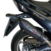 Exhaust compatible with Yamaha T-Max 500 2001-2011, Gpe Ann. Poppy, Homologated legal full system exhaust, including removable db killer and catalyst 