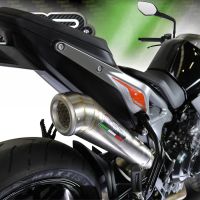 Exhaust compatible with Ktm Duke 790 2021-2024, Powercone Evo, Homologated legal slip-on exhaust including removable db killer and link pipe 