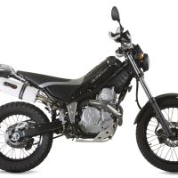Exhaust compatible with Yamaha Tricker 250 2005-2008, Albus Ceramic, Homologated legal slip-on exhaust including removable db killer and link pipe 