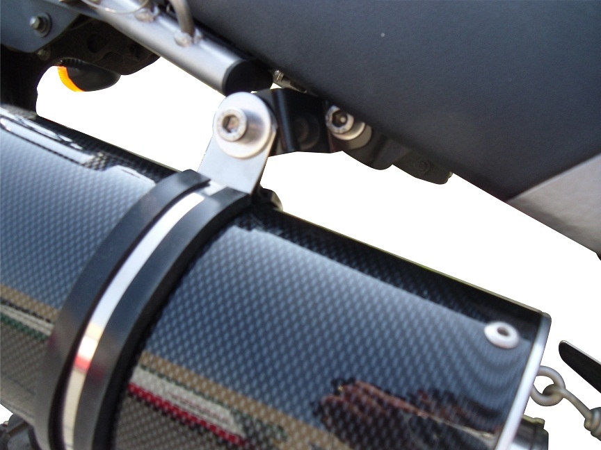 Exhaust compatible with Yamaha Tricker 250 2005-2008, Furore Nero, Homologated legal full system exhaust, including removable db killer 