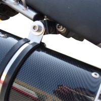 Exhaust compatible with Yamaha Tricker 250 2005-2008, Furore Nero, Homologated legal full system exhaust, including removable db killer 