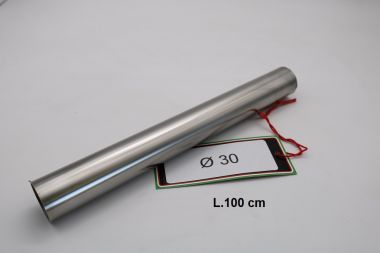 Exhaust compatible with Cafè Racer Cafè Racer 1-, Tubo inox D. 30mm X 1mm L.1000mm, 