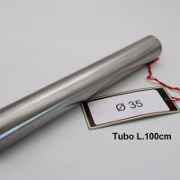 Exhaust compatible with Cafè Racer Cafè Racer 1-, Tubo inox D. 35mm X 1mm L.1000mm, 