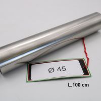 Exhaust compatible with Cafè Racer Cafè Racer 1-, Tubo inox D. 45mm X 1mm L.1000mm, 