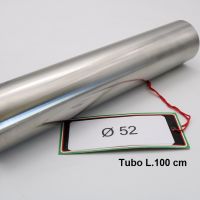 Exhaust compatible with Cafè Racer Cafè Racer 1-, Tubo inox D. 52mm X 1mm L.1000mm, 