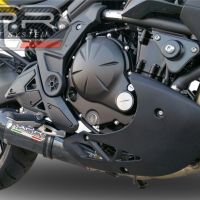 Exhaust compatible with Kawasaki Er 6 N - F 2012-2016, Gpe Ann. Poppy, Homologated legal full system exhaust, including removable db killer 