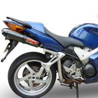 Exhaust compatible with Honda Vfr 800 V-Tec 2002-2013, Gpe Ann. Poppy, Dual Homologated legal slip-on exhaust including removable db killers and link pipes 