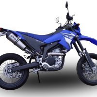 Exhaust compatible with Yamaha WR 250 X-R 2007-2019, Gpe Ann. titanium, Homologated legal slip-on exhaust including removable db killer and link pipe 