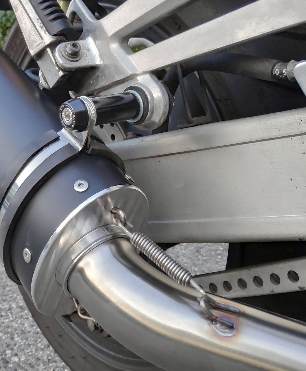 Exhaust compatible with Yamaha Xjr 1200 1995-1997, Trioval, Dual Homologated legal slip-on exhaust including removable db killers and link pipes 