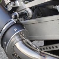 Exhaust compatible with Yamaha Xjr 1200 1995-1997, Trioval, Dual Homologated legal slip-on exhaust including removable db killers and link pipes 