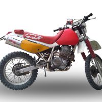 Exhaust compatible with Honda Xr 600 R 1991-1999, Trioval, Homologated legal slip-on exhaust including removable db killer and link pipe 