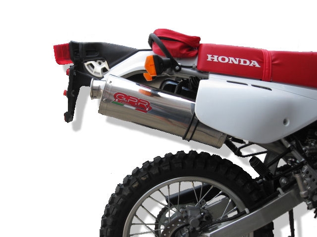 Exhaust compatible with Honda Xr 600 R 1991-1999, Trioval, Homologated legal slip-on exhaust including removable db killer and link pipe 