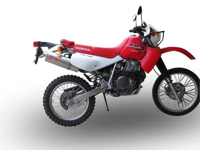 Exhaust compatible with Honda Xr 650 R 2000-2008, Trioval, Homologated legal slip-on exhaust including removable db killer and link pipe 