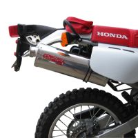 Exhaust compatible with Honda Xr 650 R 2000-2008, Trioval, Homologated legal slip-on exhaust including removable db killer and link pipe 