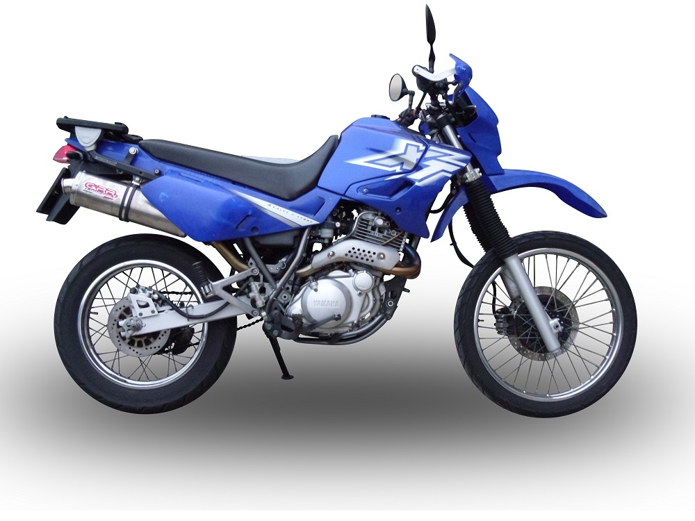 Exhaust compatible with Yamaha Xt 600 - E - K 1985-2002, Trioval, Homologated legal slip-on exhaust including removable db killer and link pipe 