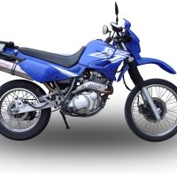 Exhaust compatible with Yamaha Xt 600 - E - K 1985-2002, Trioval, Homologated legal slip-on exhaust including removable db killer and link pipe 