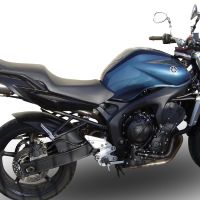 Exhaust compatible with Yamaha Fz6 600-Fazer S1-S2 2004-2013, Gpe Ann. titanium, Dual Homologated legal slip-on exhaust including removable db killers and link pipes 