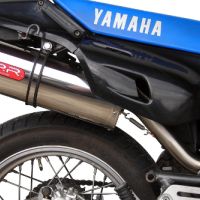 Exhaust compatible with Yamaha Xt 600 - E - K 1985-2002, Trioval, Homologated legal slip-on exhaust including removable db killer and link pipe 