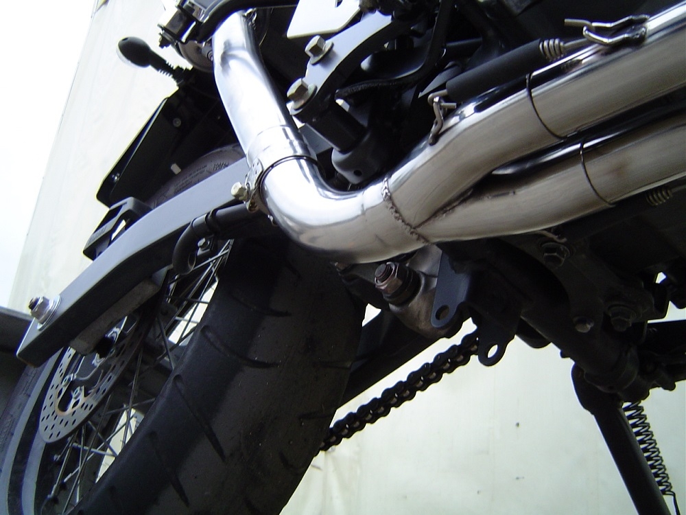 Exhaust compatible with Yamaha Xt 660 X-R 2004-2014, Gpe Ann. titanium, Homologated legal full system exhaust, including removable db killer and catalyst 