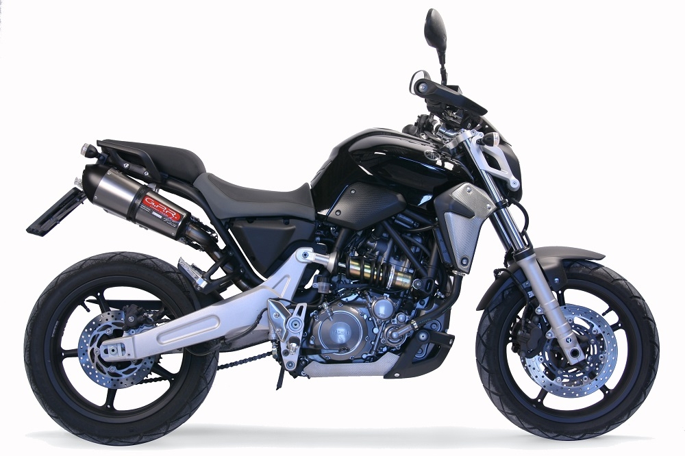 Exhaust compatible with Yamaha MT03 660 2006-2013, Gpe Ann. titanium, Dual Homologated legal slip-on exhaust including removable db killers and link pipes 