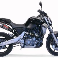 Exhaust compatible with Yamaha MT03 660 2006-2013, Gpe Ann. titanium, Dual Homologated legal slip-on exhaust including removable db killers and link pipes 