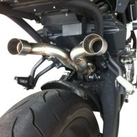 Exhaust compatible with Yamaha MT03 660 2006-2013, Gpe Ann. titanium, Dual Homologated legal slip-on exhaust including removable db killers and link pipes 