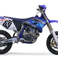 Exhaust compatible with Yamaha WR 450 F 2003-2006, Gpe Ann. titanium, Homologated legal slip-on exhaust including removable db killer and link pipe 