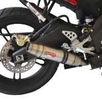 Exhaust compatible with Yamaha Yzf-R 125 2008-2013, Deeptone Inox, Homologated legal full system exhaust, including removable db killer 