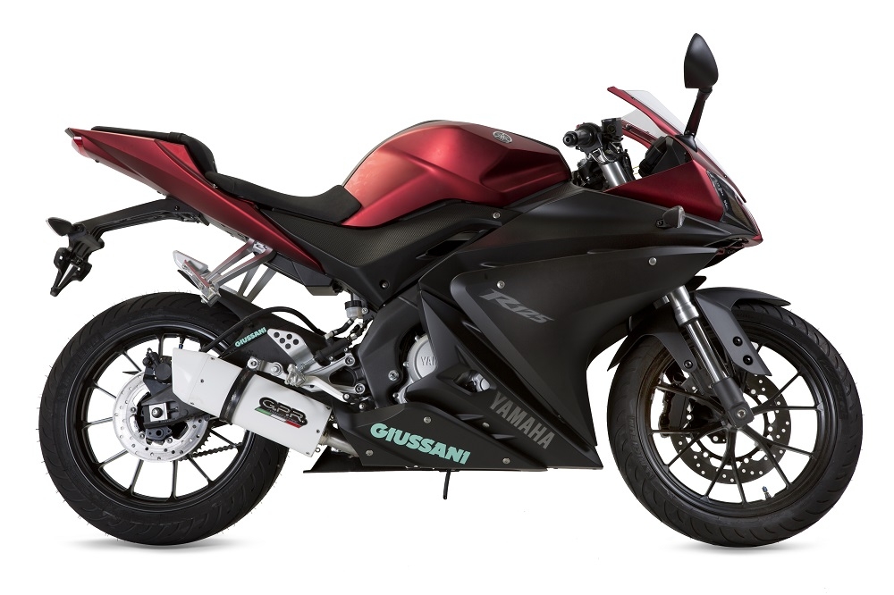 Exhaust compatible with Yamaha Yzf-R 125 2017-2018, Albus Evo4, Homologated legal full system exhaust, including removable db killer and catalyst 