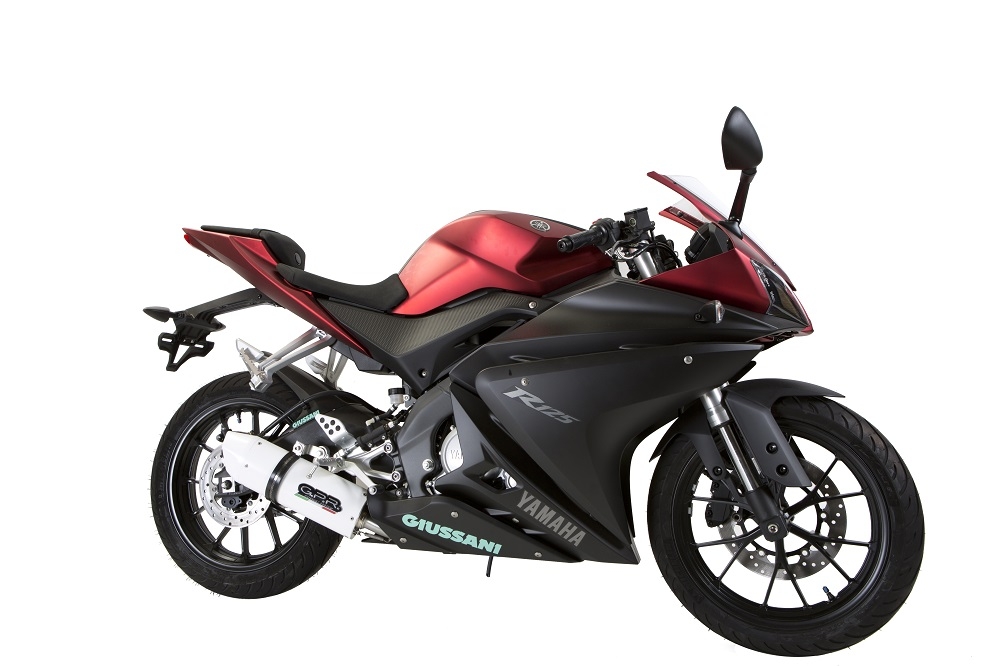 Exhaust compatible with Yamaha Yzf-R 125 2017-2018, Albus Evo4, Homologated legal full system exhaust, including removable db killer and catalyst 