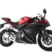 Exhaust compatible with Yamaha Yzf-R 125 2017-2018, Albus Evo4, Homologated legal full system exhaust, including removable db killer and catalyst 