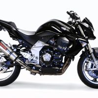 Exhaust compatible with Kawasaki Z 1000 2007-2009, Gpe Ann. titanium, Dual Homologated legal slip-on exhaust including removable db killers and link pipes 