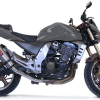 Exhaust compatible with Kawasaki Z1000 2003-2006, Gpe Ann. titanium, Dual Homologated legal slip-on exhaust including removable db killers and link pipes 